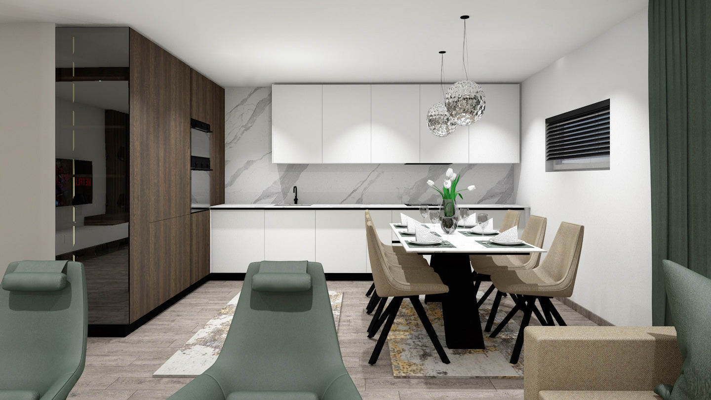 Ligne de cuisine mate