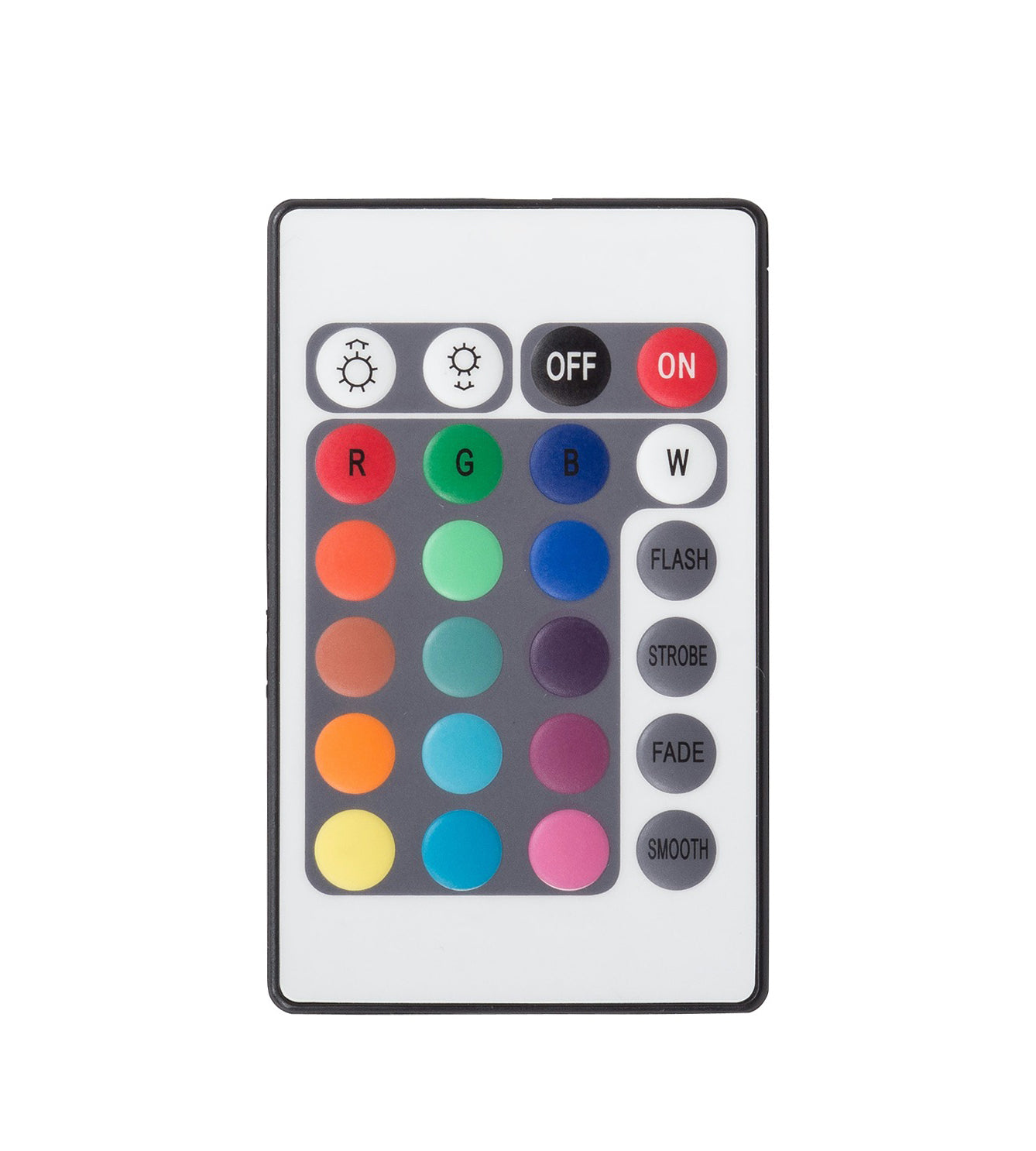 Nachttisch Lumina mit Farbwechsel-LED-Beleuchtung in Schwarz