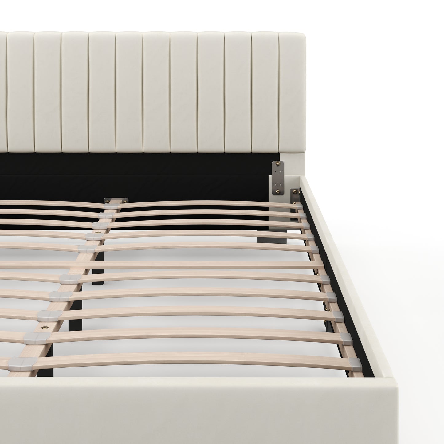 Polsterbett Alina 140 x 200 cm beige