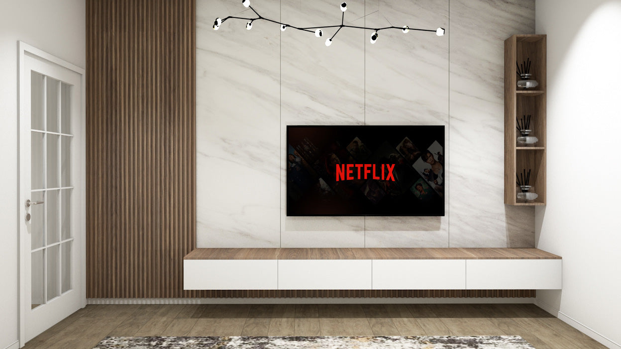 Etagère murale blanche compacte