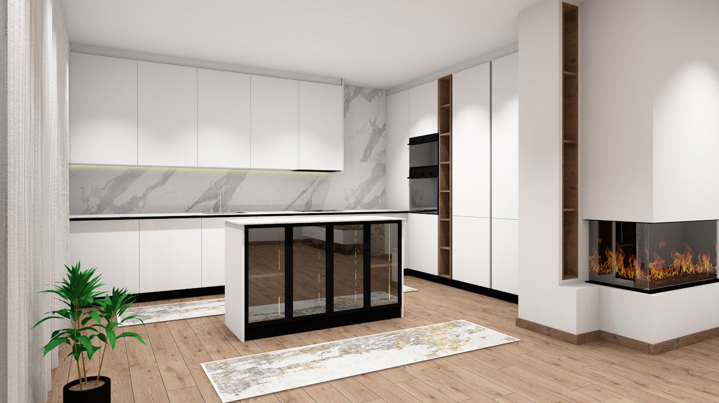 Ligne de cuisine mate