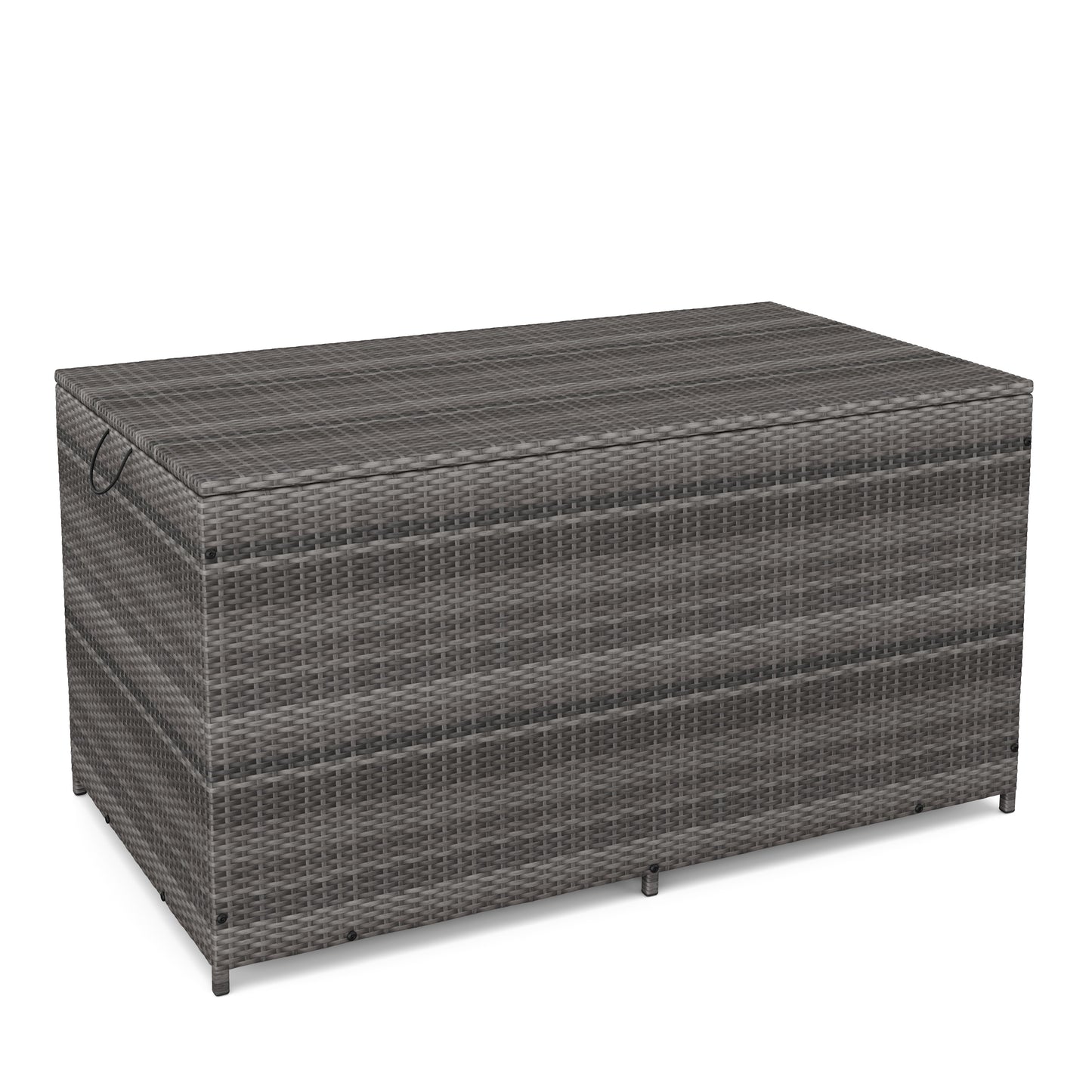 Gartenbox Rattan grau